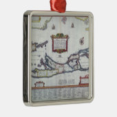 Kaart van Bermuda Metalen Ornament (Rechts)