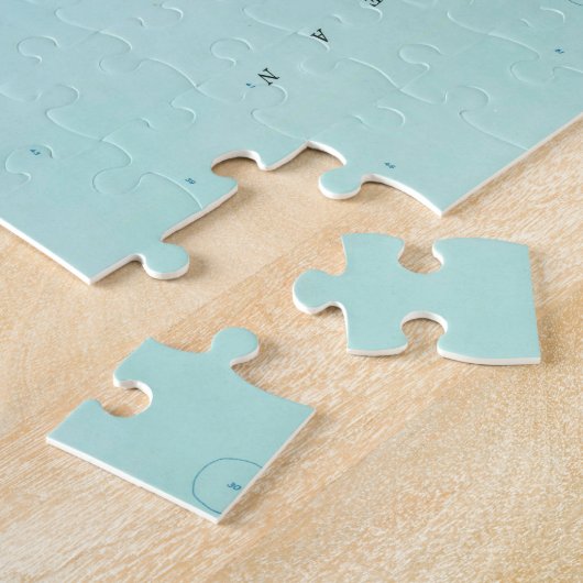  kaart van Bethany Beach Delaware (1954) Legpuzzel (Zijkant)