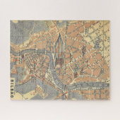  kaart van Bilbao Spanje Legpuzzel (Horizontaal)