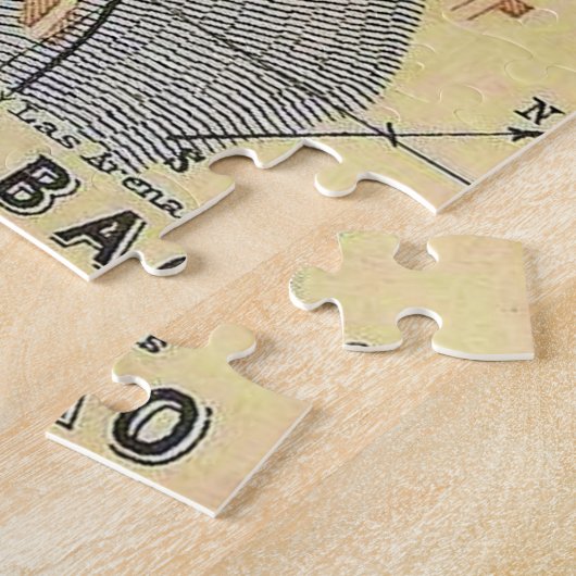  kaart van Bilbao Spanje Legpuzzel (Zijkant)