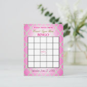 Kaart | van Bingo Roze Quatrefoil (Staand voorkant)