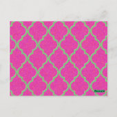 Kaart | van Bingo Roze Quatrefoil (Achterkant)