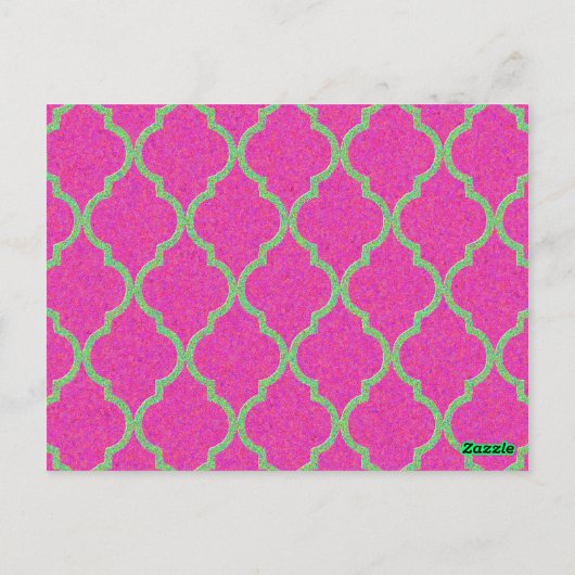 Kaart | van Bingo Roze Quatrefoil (Achterkant)