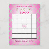 Kaart | van Bingo Roze Quatrefoil (Voorkant)