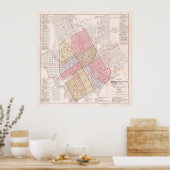 kaart van Birmingham AL (1903) Poster (Keuken)