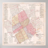 kaart van Birmingham AL (1903) Poster (Voorkant)