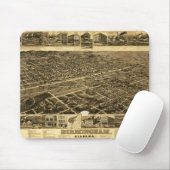  kaart van Birmingham, Alabama (1885) Muismat (Met muis)