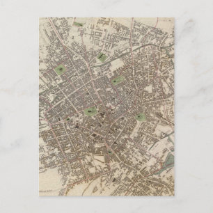 kaart van Birmingham England (1839)