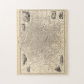  kaart van Birmingham England (1851) Legpuzzel (Verticaal)