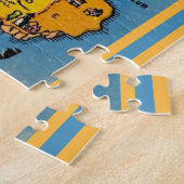 Kaart van Block Island 11x14 Legpuzzel (Zijkant)