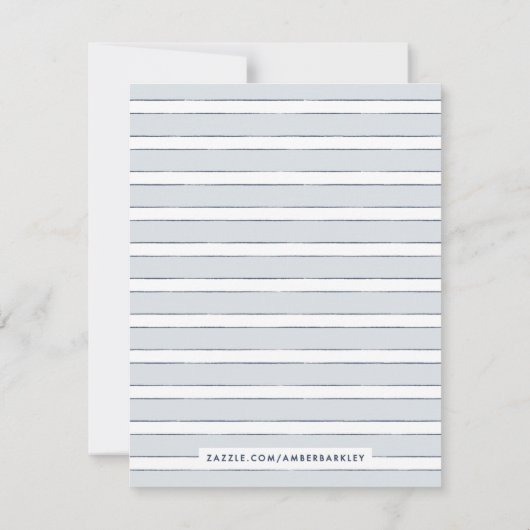 Kaart van bloemen - Blauw (Achterkant)