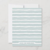 Kaart van bloemen - Blauwgroen (Achterkant)