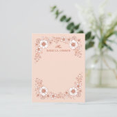 Kaart van bloemen - Sinaasappel (Staand voorkant)