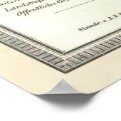  kaart van Boedapest Hongarije (1850) Poster (Hoek)