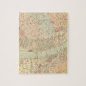  kaart van Boedapest Hongarije (1884) Legpuzzel (Verticaal)