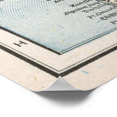  kaart van Bolivia (1901) Poster (Hoek)