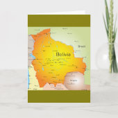 Kaart van Bolivia met steden en grenzen (Voorkant)