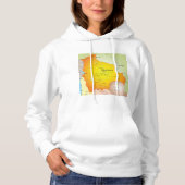 Kaart van Bolivia met steden en grenzen Hoodie (Voorkant)