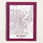 Kaart van Bordeaux Frankrijk Planner (Voorkant)