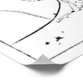  kaart van Boston (1878) Poster (Hoek)