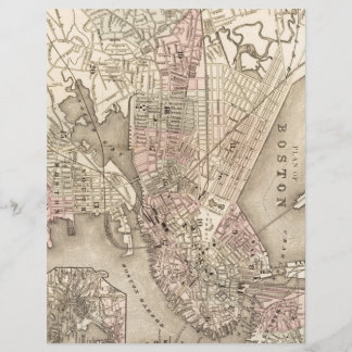  kaart van Boston (1880)