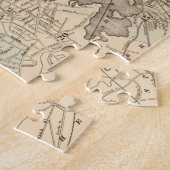  kaart van Boston (1880) Legpuzzel (Zijkant)