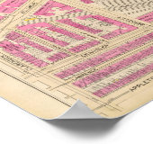 Kaart van Boston 19 Poster (Hoek)