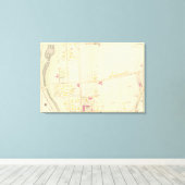 Kaart van Boston 22 Canvas Afdruk (Insitu (Houten vloer))