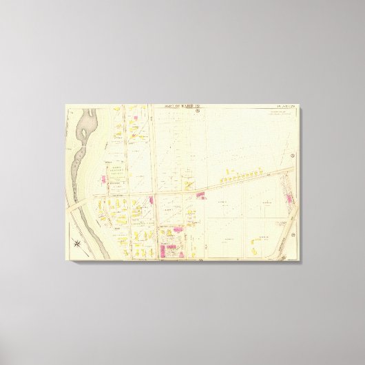 Kaart van Boston 22 Canvas Afdruk (Voorkant)