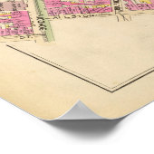 Kaart van Boston 28 Poster (Hoek)