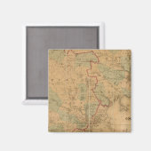 kaart van Boston 2 Magneet (Voorkant / Achterkant)