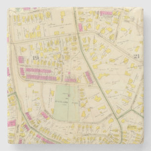 Kaart van Boston 7 Stenen Onderzetter