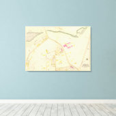 Kaart van Boston 8 Canvas Afdruk (Insitu (Houten vloer))