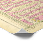 Kaart van Boston 8 Poster (Hoek)