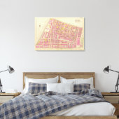 Kaart van Boston Canvas Afdruk (Insitu (Slaapkamer))