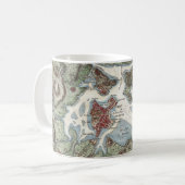  kaart van Boston Harbour (1807) Koffiemok (Voorkant links)