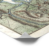  kaart van Boston Harbour (1807) Poster (Hoek)