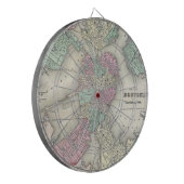 kaart van Boston Harbour (1857) Dartbord (Voorkant Links)