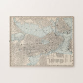  kaart van Boston MA (1893) Legpuzzel (Horizontaal)