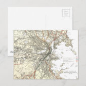 kaart van Boston Transit Line (1914) (Voorkant / Achterkant)