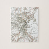  kaart van Boston Transit Line (1914) Legpuzzel (Verticaal)