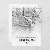 Kaart van Boston Wedding Weekend Details Enclosure (Voorkant / Achterkant)