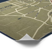 kaart van Boston, Welkom bij Boston Poster (Hoek)