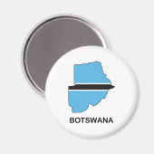 Kaart van Botswana Magneet (Voorkant / Achterkant)