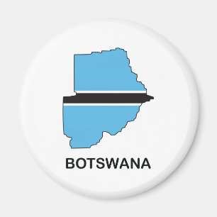 Kaart van Botswana Magneet