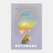 Kaart van Botswana Post-it® Notes (Voorkant)