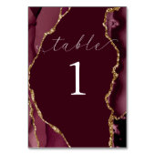 Kaart van Bourgogne en Gold Agate Table (Achterkant)