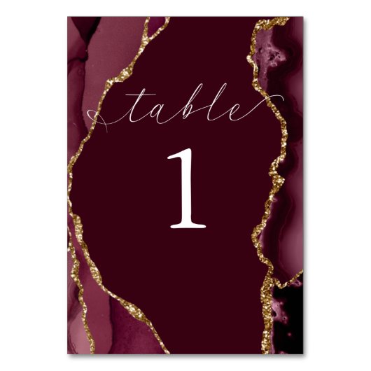 Kaart van Bourgogne en Gold Agate Table (Achterkant)