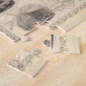  kaart van Bradford England (1851) Legpuzzel (Zijkant)