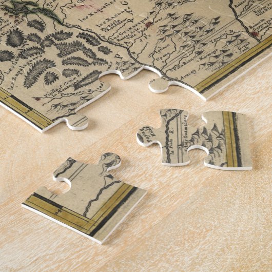  kaart van Brazilië (1719) Legpuzzel (Zijkant)